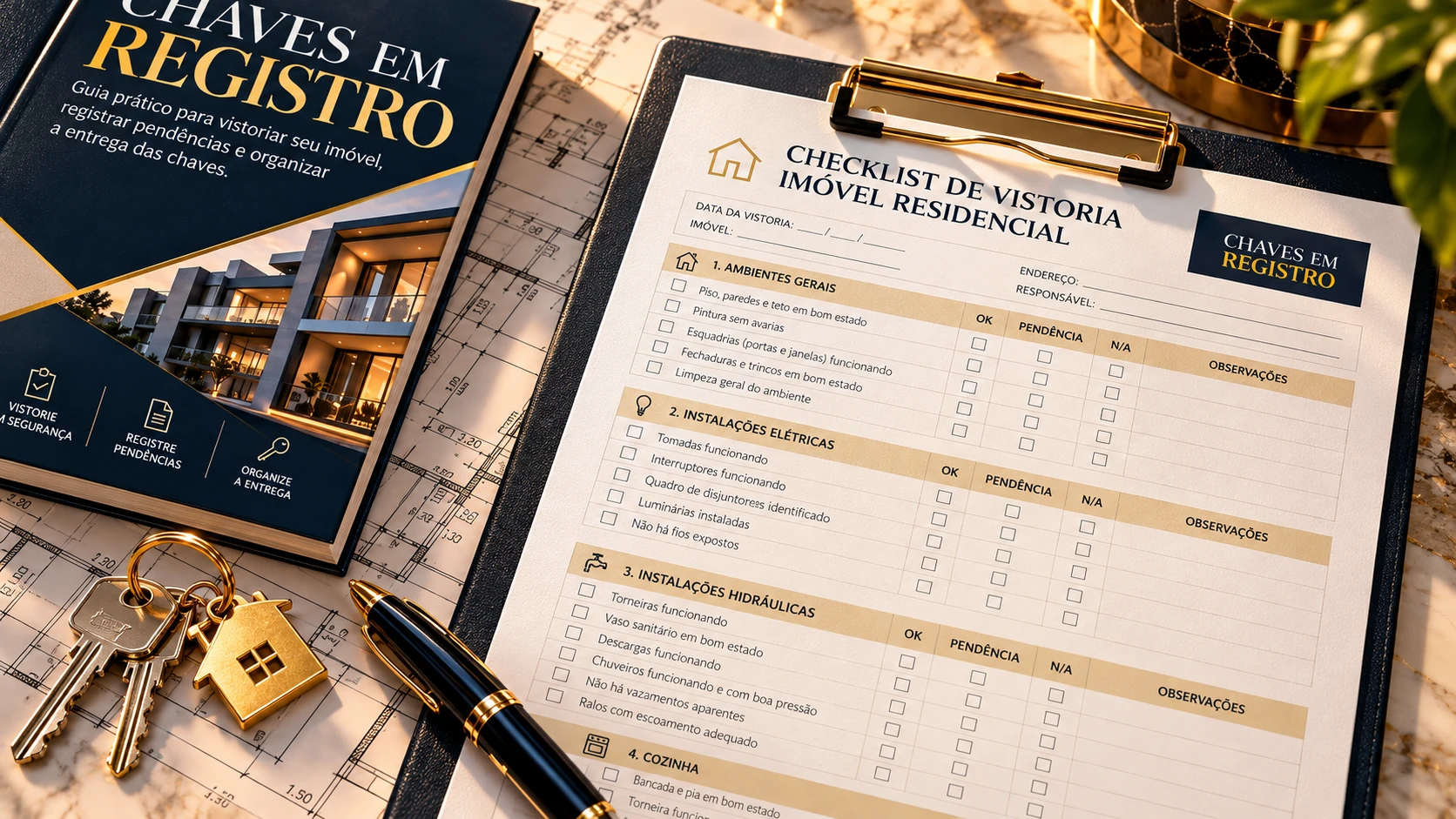 Imagem ilustrativa de checklist de vistoria
